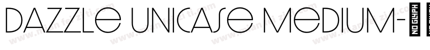 Dazzle Unicase Medium字体转换